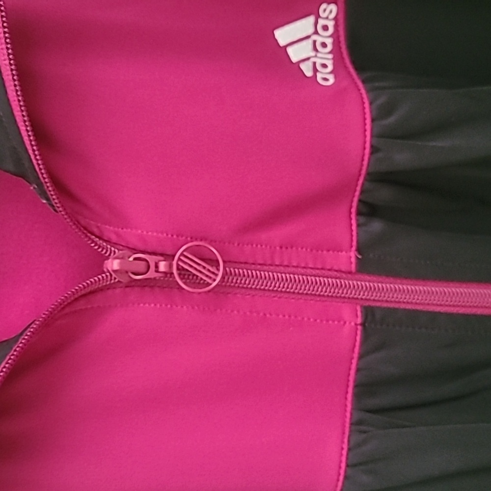 Adidas Plum and Black Track Jacket - Picture 3 of 4